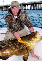 Jewfish caught while tarpon fishing